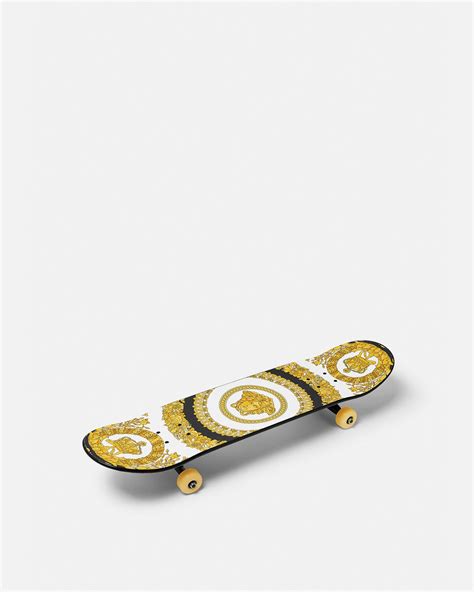 skateboard versace|Barocco Skateboard Black,Print .